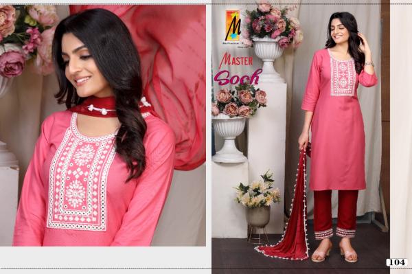 Master Soch Regular Wear Rayon Designer Ready Made Dress Collection